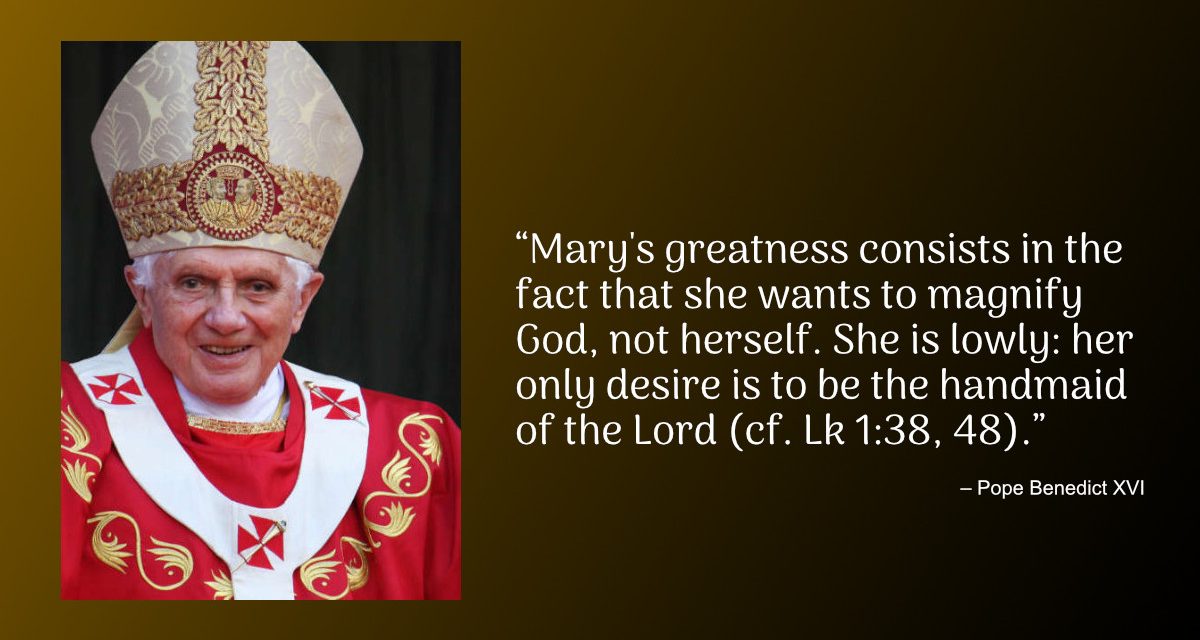 Daily Quote — Pope Benedict XVI