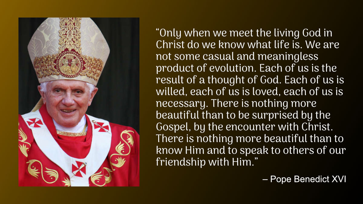 Daily Quote — Pope Benedict XVI