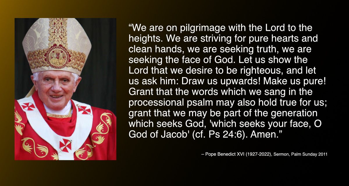 Daily Quote — Pope Benedict XVI