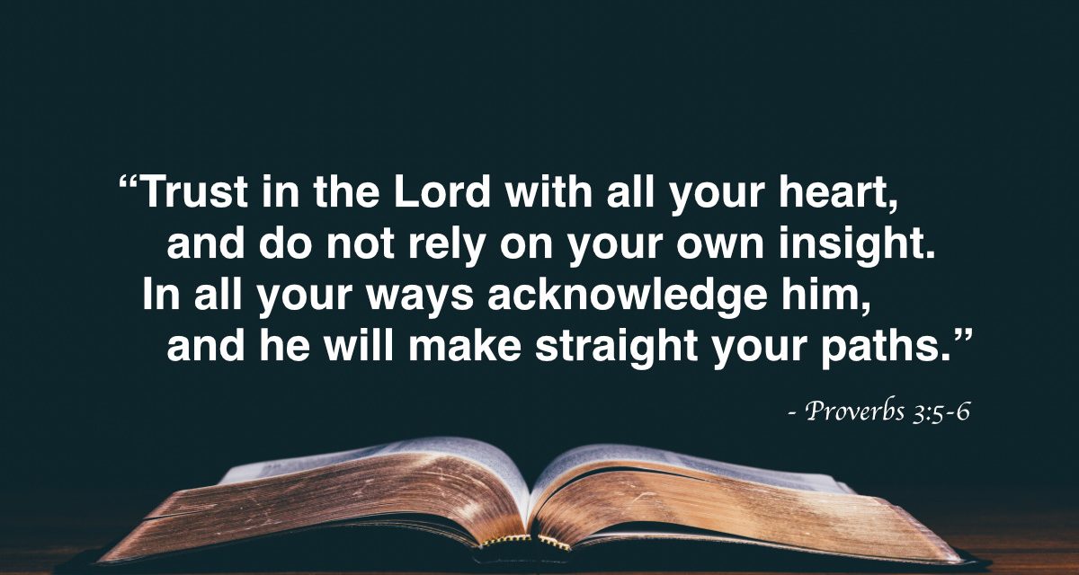 Your Daily Bible Verses — Proverbs 3:5-6