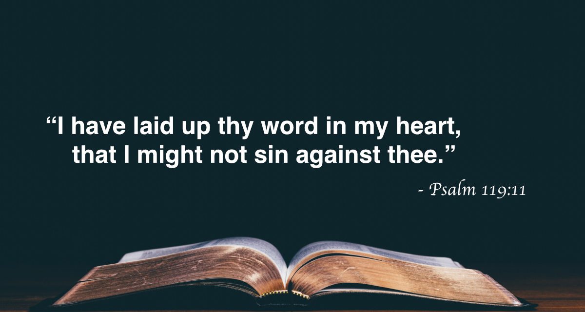 Your Daily Bible Verses — Psalm 119:11