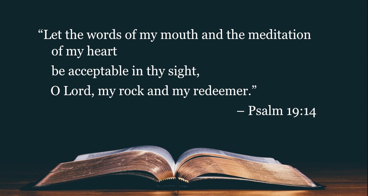 Your Daily Bible Verses — Psalm 19:14