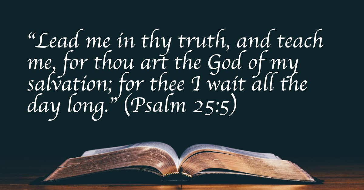 Your Daily Bible Verses Psalm 25 5 Integrated Catholic Life 