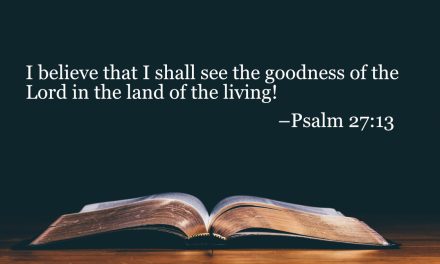 Your Daily Bible Verses — Psalm 27:13