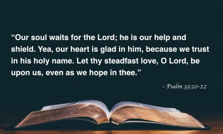 Your Daily Bible Verses — Psalm 33:20-22