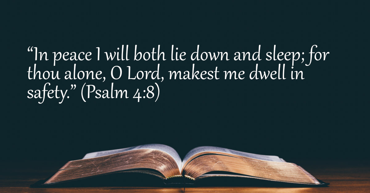 Your Daily Bible Verses — Psalm 4:8