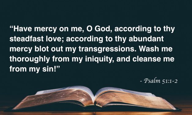 Your Daily Bible Verses — Psalm 51:1-2