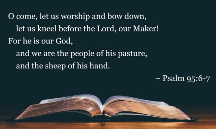 Your Daily Bible Verses — Psalm 95:6-7