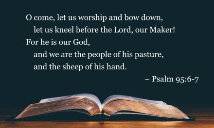 Your Daily Bible Verses — Psalm 95:6-7