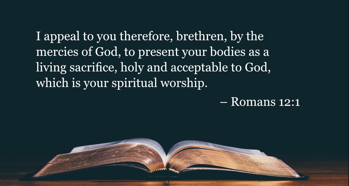 Your Daily Bible Verses — Romans 12:1