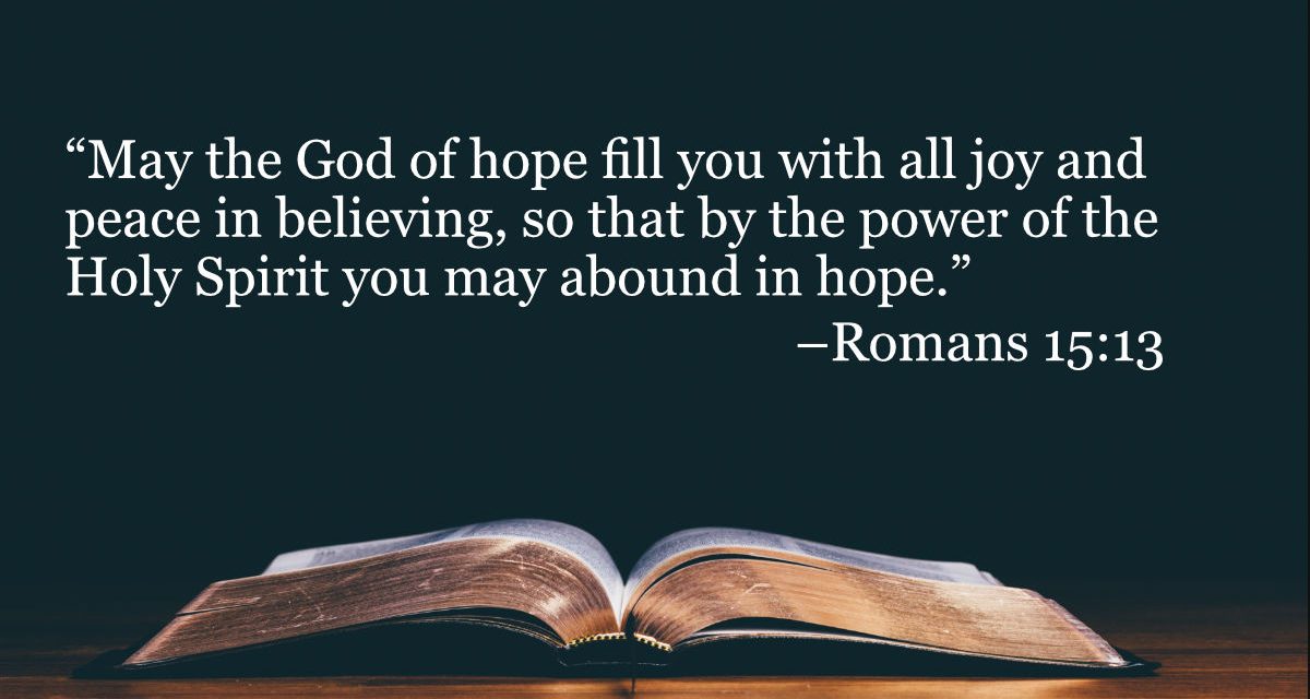 Your Daily Bible Verses — Romans 15:13